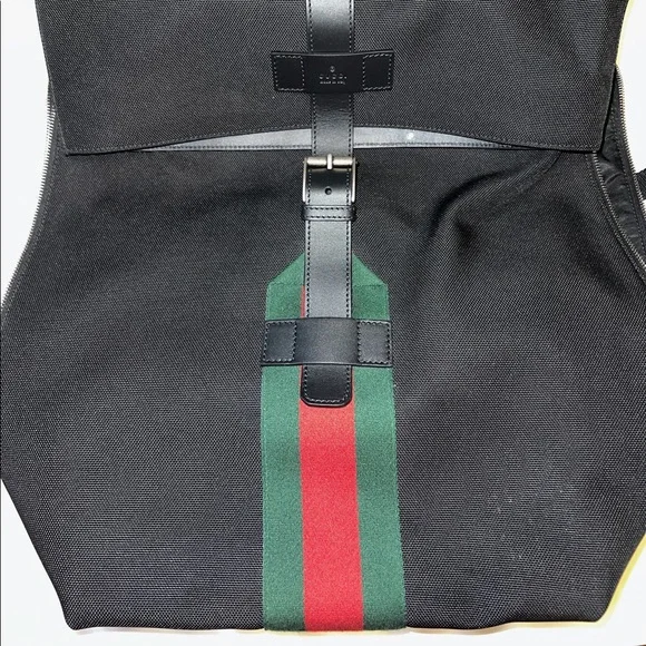 Gucci | Bags | Gucciweb Fold Over Backpack Techno Canvas  display picture 2